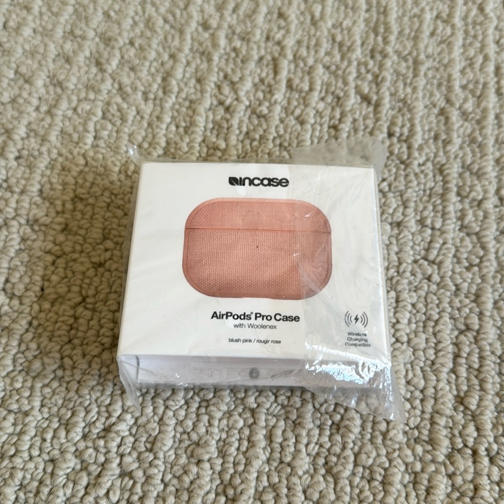 AirPod pro case in pink blush